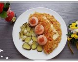 Hình bước làm 3 của món Cơm chiên xúc xích và phômai 🧀