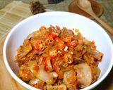 Foto langkah ke 5 dari resep Cumi asin balado.