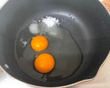 A picture of step 3 of Japanese 3-color Bento (Sanshoku Bento).