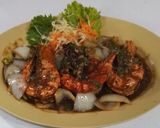 รูปขั้นตอนการทำที่ 6 ของ กุ้งลายทอดผัดกระเทียมพริกไทย