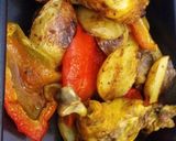 Foto del paso 3 de la receta: Pollo al horno con sazón de ají panca
