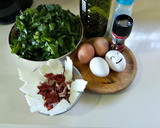 Foto del paso 1 de la receta: Tortilla de acelgas, jamón y queso