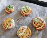 Gambar langkah 5 resipi Bread Lollipop.