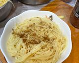 A picture of step 1 of North African Baked Eggs with Spaghetti.