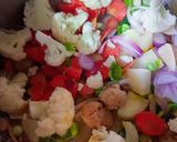 A picture of step 2 of Soybean Pulao.