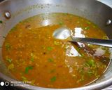 A picture of step 3 of Moth Dal with Masala Kachori.