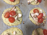 Mini pizzas de coliflor