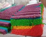 Foto langkah ke 2 dari resep Rainbow cake.