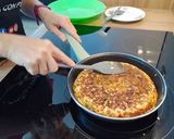 Foto del paso 4 de la receta Tortilla de coliflor y bacalao con alioli de ajo negro