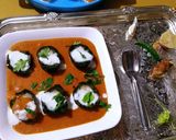 A picture of step 7 of Paneer stuffed Spinach Kofta Curry.