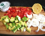Foto del paso 1 de la receta: Ensalada de hortalizas con albahaca y queso de cabra 🐐