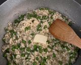A picture of step 3 of Pea risotto.