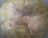 A picture of step 3 of Soupy chicken noodle.