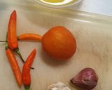 Foto langkah ke 1 dari resep Dadar Lipat Tomat Pedas.
