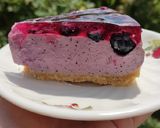 Фото кроку 6 до Літній чізкейк з лохиною без випікання🥧.