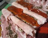 Foto del paso 5 de la receta: Carre de Cerdo con hueso relleno a la parrilla