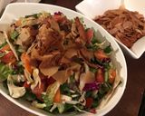 A picture of step 4 of Fattoush for Ramadan.