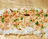 剩魚剩飯…鮭魚蝦仁飯捲食譜步驟2照片