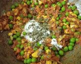 A picture of step 3 of Rajasthani Raw turmeric sabji.