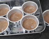 Hình bước làm 4 của món Thạch rau câu 3 màu mix Bí đỏ + sữa + milo (Nắng sữa Milo)