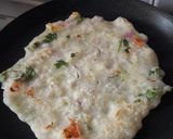 A picture of step 7 of Semolina /Rawa chilla..