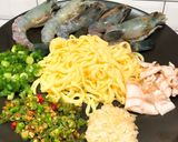 รูปขั้นตอนการทำที่ 1 ของ พาสต้า กุ้งผัดพริกกระเทียม ฉบับคีโต