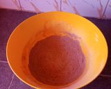 A picture of step 1 of Moist chocolate cake using table top cooker.