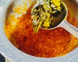 A picture of step 6 of MORINGA Masoor Dal / Drumstick leaves Dal.