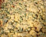 A picture of step 2 of English Pea Salad.