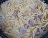 Foto langkah ke 5 dari resep Fettuccine Carbonara.