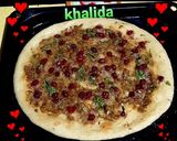 A picture of step 4 of Turkish flat pide.