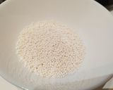Une image de l'étape 2 de Dessert lait de coco, mangue, perles du Japon (= perles tapioca).