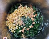 A picture of step 2 of Maharashtrian alu chi patal bhaji.