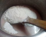 A picture of step 1 of Eggless strawberry cake.