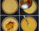 A picture of step 4 of Moong dal Pizza.
