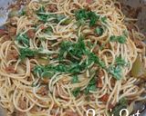 A picture of step 3 of Shimla Mirch Kheema Spaghetti.