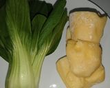 Foto langkah ke 1 dari resep Es Jus Pakcoy Tape Singkong.