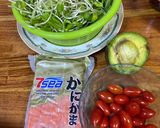 A picture of step 1 of Imitation Crab Salad.