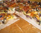 Foto del paso 13 de la receta Pizza de pollo, setas y pasta de jengibre y ajo