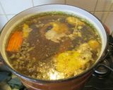 Gyöngyözve 🔥 főtt klasszikus ✨ tyúkhúsleves 🍲 recept fázis 4 fotója