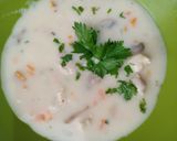 Foto langkah ke 4 dari resep Chicken mushy creamy soup.
