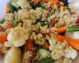 A picture of step 3 of Quinoa Chickpea Plant-Based Salad - A Vegan Buddha Bowl.