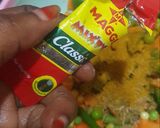 A picture of step 6 of Nigerian fried rice.