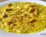 Foto del paso 4 de la receta: Sopa de cocido, fideos y relleno de huevo en 20 minutos