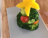 A picture of step 6 of Christmas tree salad.
