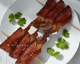 Foto langkah ke 5 dari resep Smoked Beef Roll Enoki BBQ.