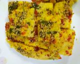 A picture of step 5 of Khatta Yellow Dhokla.