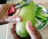 A picture of step 1 of Tasty masaledar Lauki(Bottle gourd) and soyabean sabji.