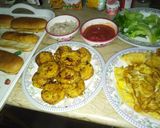 A picture of step 7 of Anday wala burger.