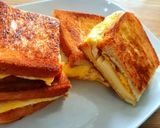 Foto langkah ke 3 dari resep Roti Telur Panggang.